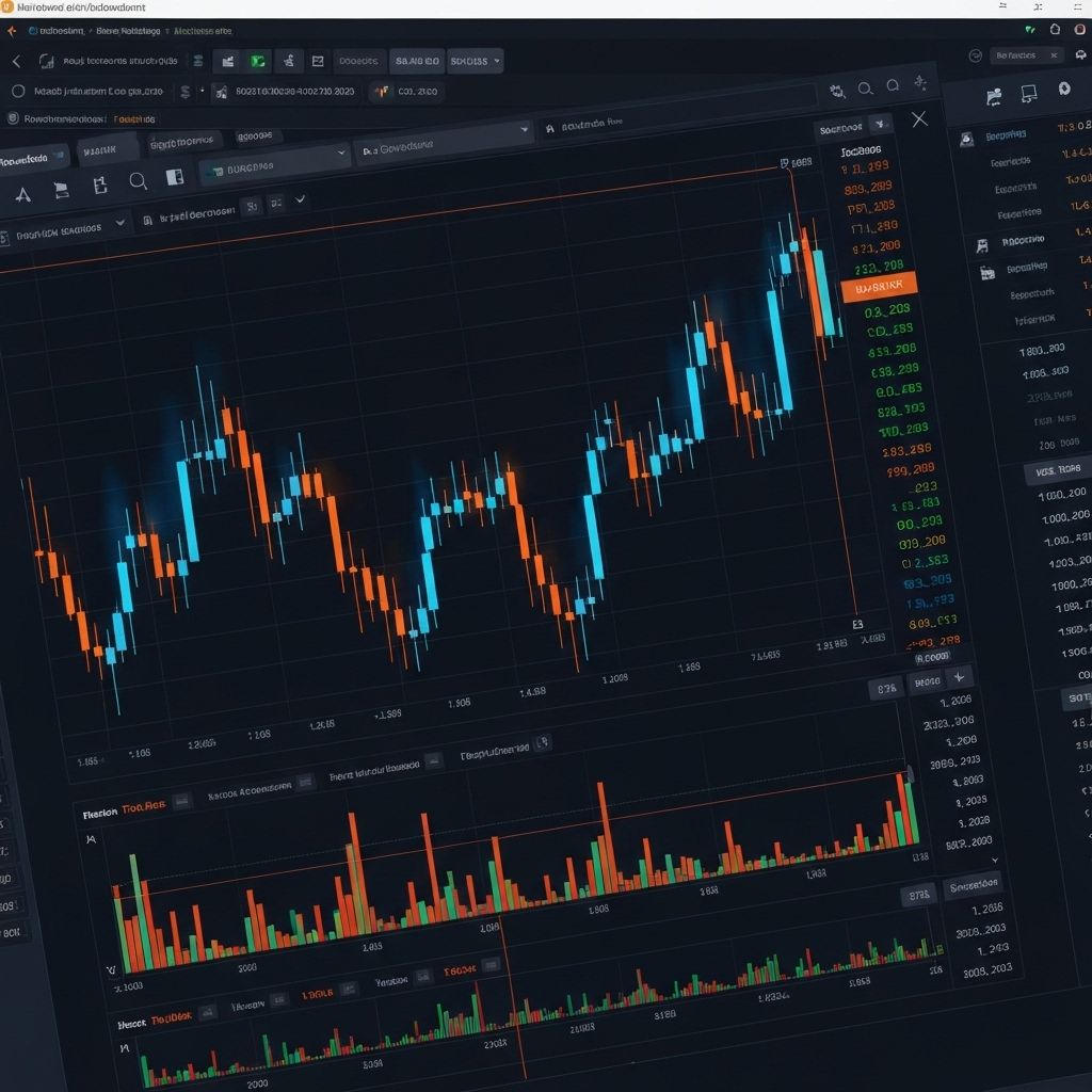SimTrade - Trading & Finance platform screenshot showing Test trading strategies against real data. Build AI-powered algorithms. Pay as you go with x402, no